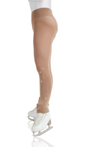 Figure skating tights adorned with Swarovski quality crystals