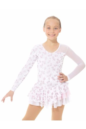 Shiny velvet figure skating dress