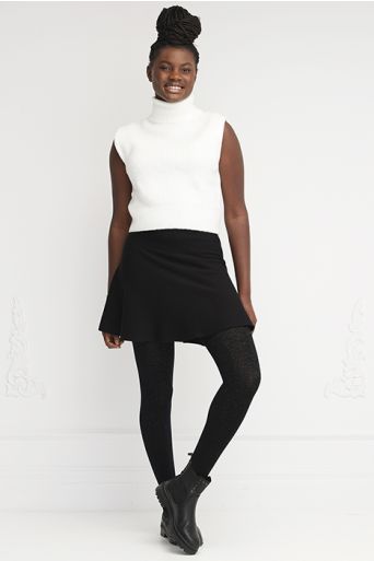Merino tights with glittering Lurex®