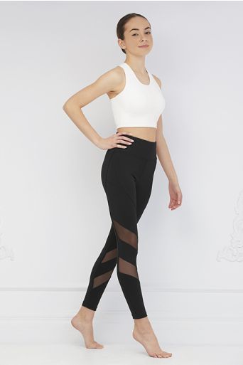 Tactel® leggings with formed waistband