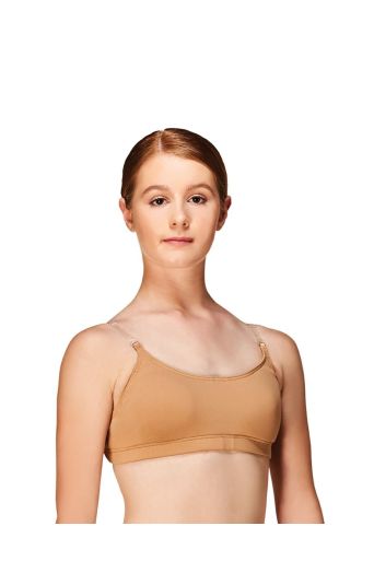 Clear straps bra
